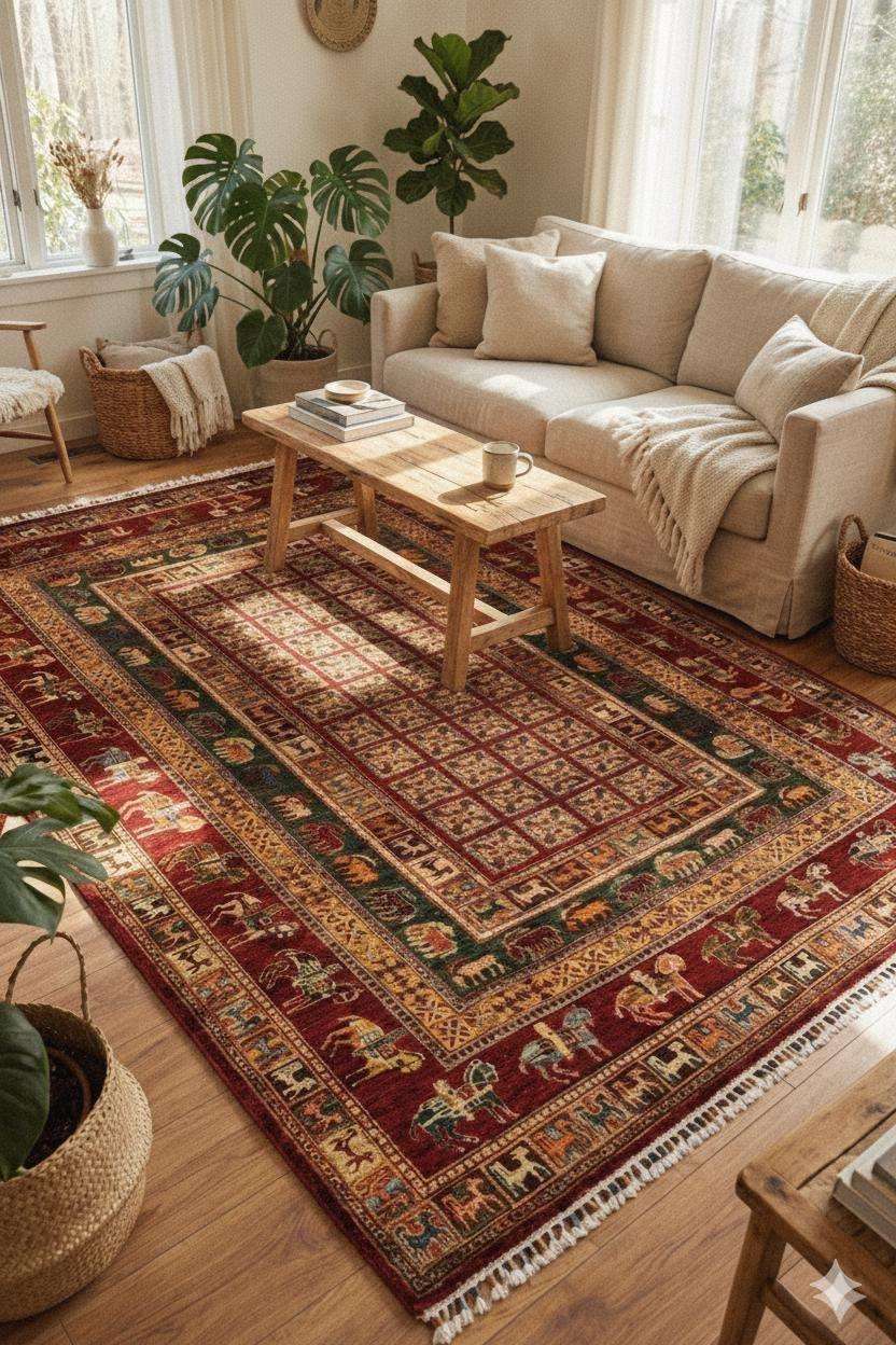 Handcrafted carpet detail 3